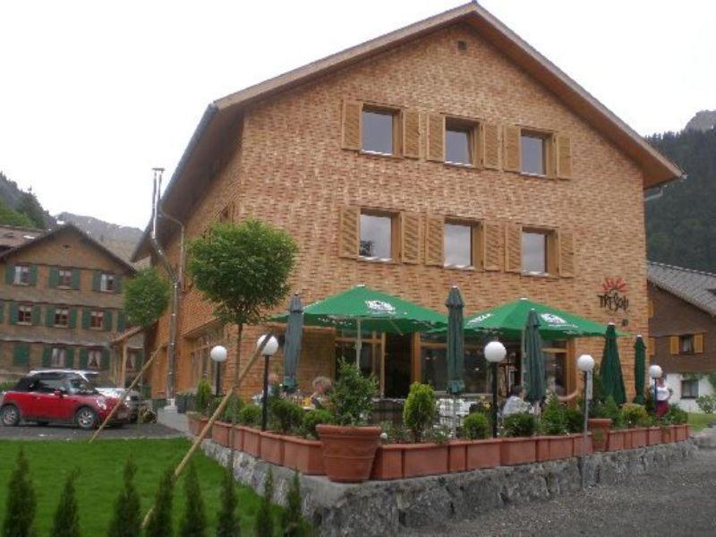 Tre Soli Appartements Restaurant Schoppernau Exterior foto